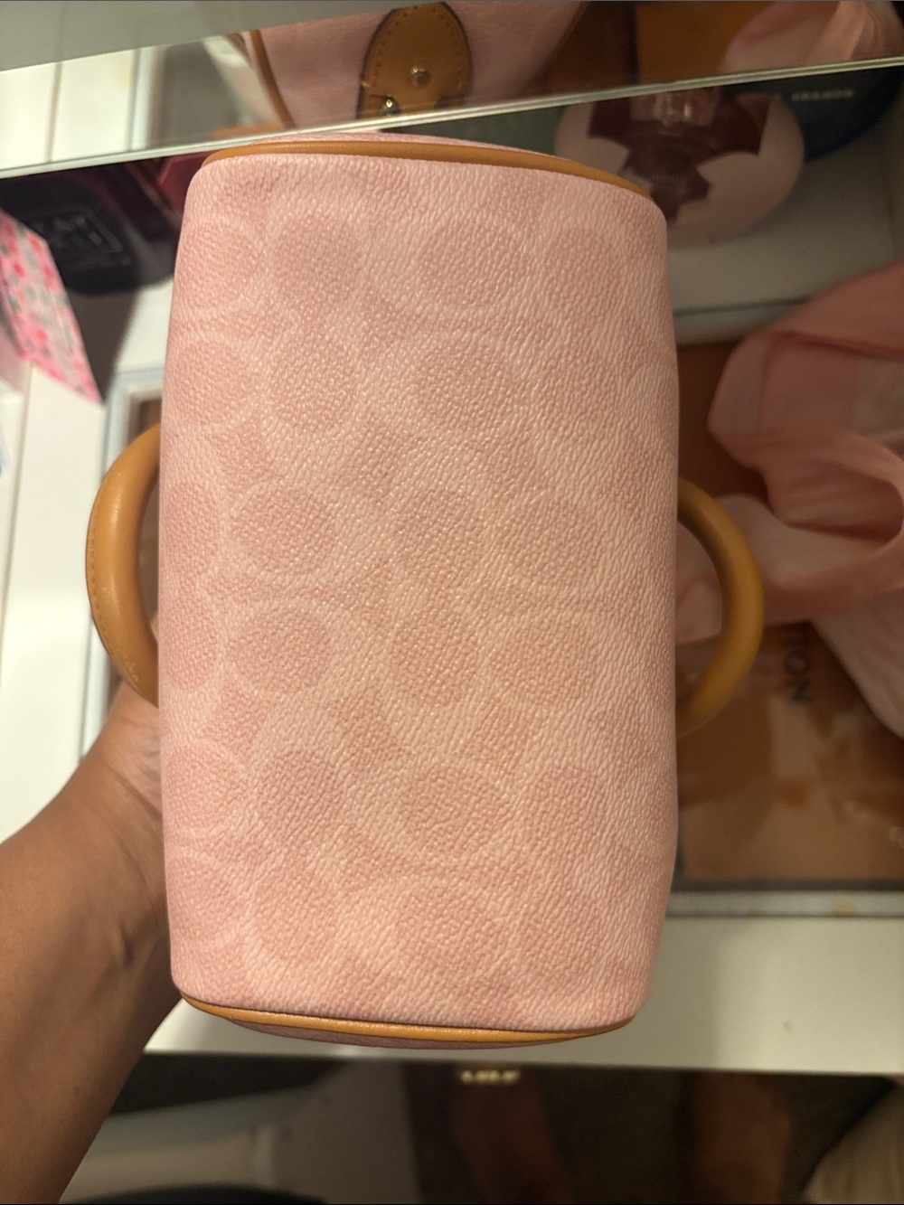 Authentic Coach mini Rowan in Powder Pink - Picture 4 of 6